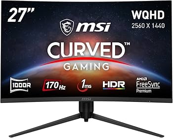 Amazon.co.jp: MSI 湾曲ゲーミングモニター G271CQP E2 27インチ/WQHD