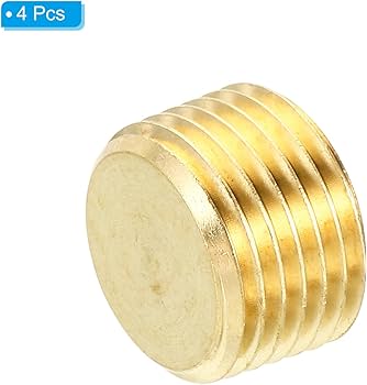 Amazon.co.jp: PATIKIL 13 mm NPT 真鍮製六角皿プラグ 4個 皿穴 内径