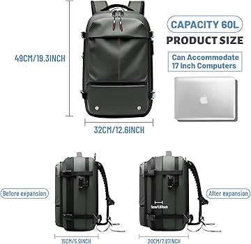 Amazon.co.jp: Vacpack バックパック - 真空圧縮トラベルバックパック