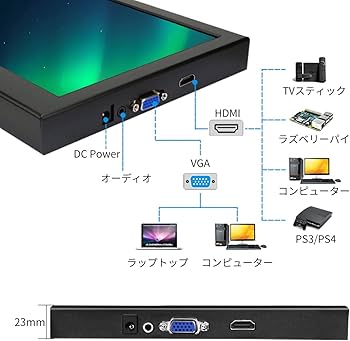 Amazon.co.jp: 13.3インチ モバイルモニター Kenowa 軽量 ポータブル