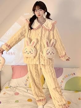 Amazon.co.jp: うさぎ パジャマ ちいかわ レディース 秋冬 フランネル