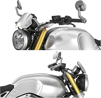 Amazon | オートバイリアビューハンドルバーエンドサイドバックミラー
