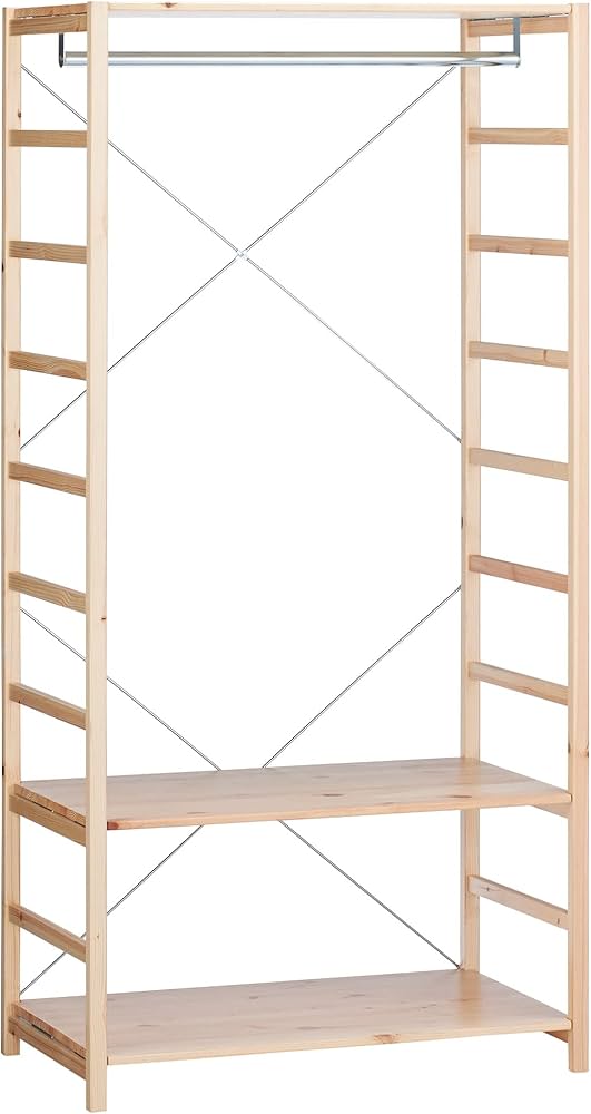 Amazon｜無印良品 パイン材ユニットシェルフ 幅86×奥行50×高さ175.5cm