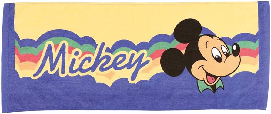 Amazon｜スケーター(Skater) フェイスタオル ディズニー レトロ