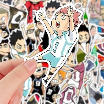 Amazon.co.jp: BYTXY(売店)ステッカーハイキュー120枚ノートステッカー