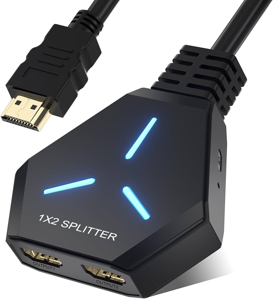Amazon | HDMI 分配器 1入力2出力 ケーブル一体型 Hxwlo HDMI