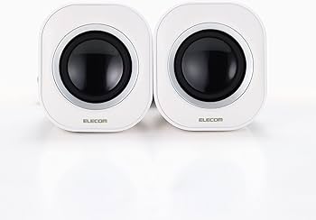 Amazon.co.jp: エレコム スピーカー USB給電 4W コンパクト ホワイト