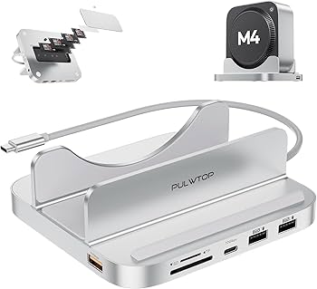 Amazon.co.jp: PULWTOP 8 in 1 USB C ハブ Mac Mini M4/ M4 Pro 2024用