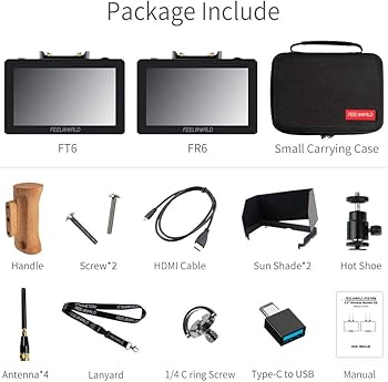 Amazon.com: FEELWORLD FT6 FR6 5.5 Inch Wireless Video Transmission