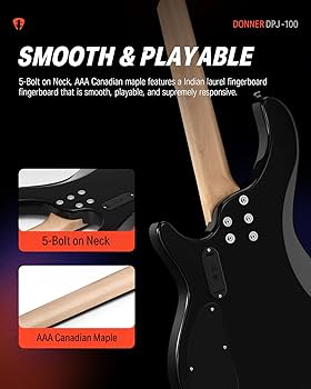 Amazon.com: Donner Electric Bass Guitar 4 Strings Full-Size