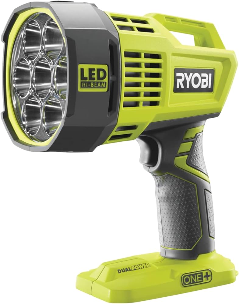 Ryobi R18SPL-0 One Plus Cordless LED Spot Light, 18 V, Hyper Green