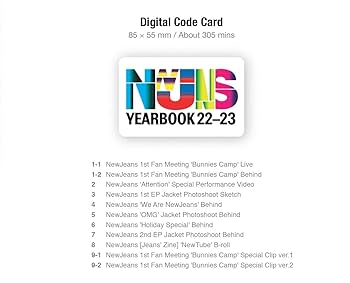 Amazon.co.jp: NewJeans YearBook 22-23(韓国盤）: ミュージック