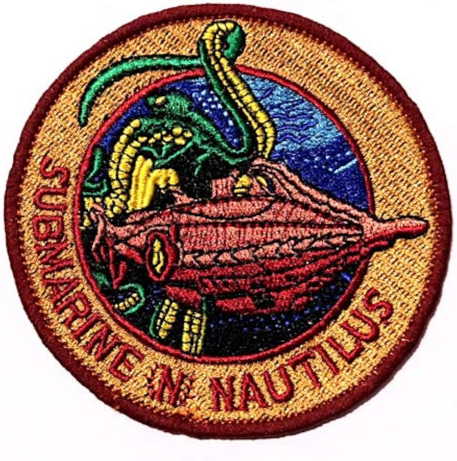 Amazon | 海底二万マイル ノーチラス号 刺繍ワッペン アイロンワッペン