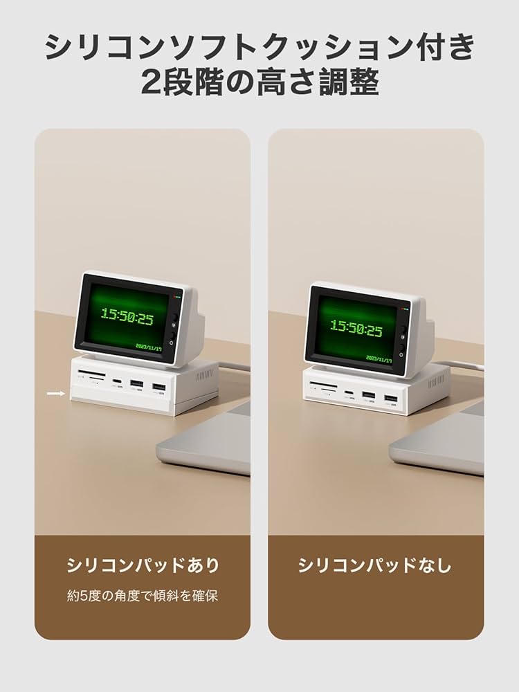 Amazon | Hagibis IPSミニモニター 3.5インチ USB-C ハブ一体型