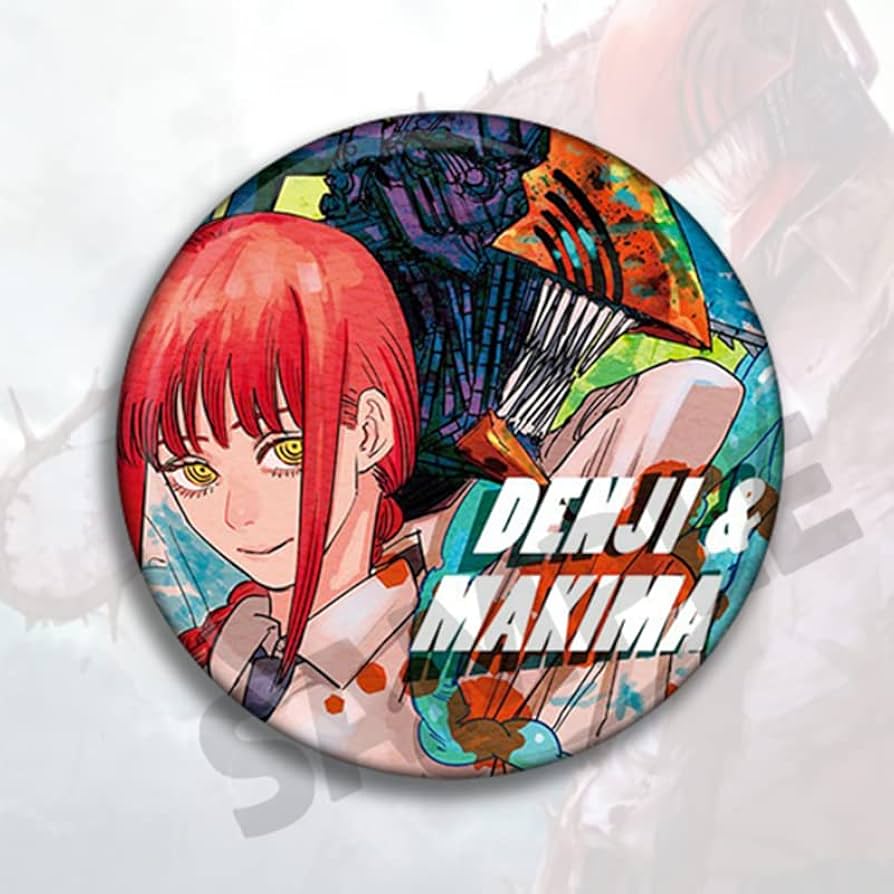 Amazon.co.jp: チェンソーマン 缶バッジ デンジ マキマ パワー 早川