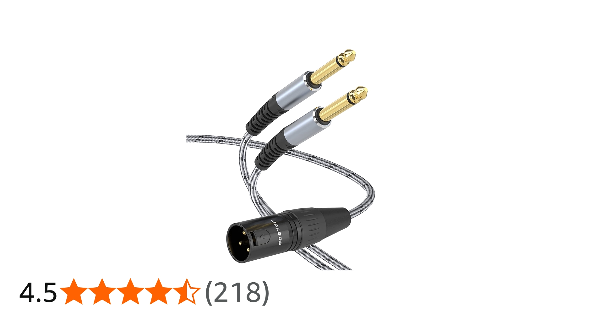 Amazon.co.jp: JOLGOO XLRオスからデュアル1/4インチTSモノY