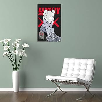 Amazon.co.jp: アートパネル KAWS セサミストリートカウズ パネル