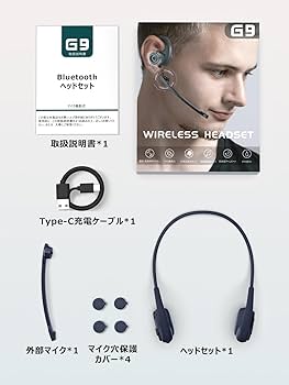 Amazon | Bluetoothヘッドセット 【2026進級版業界新設計】 マイク脱着