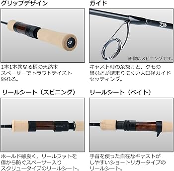 Amazon | ダイワ(DAIWA) ネイティブトラウトロッド シルバークリーク
