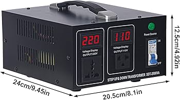 Amazon.co.jp: KLD 2000VA 変圧器 100V 220V アップトランス 100V-120V