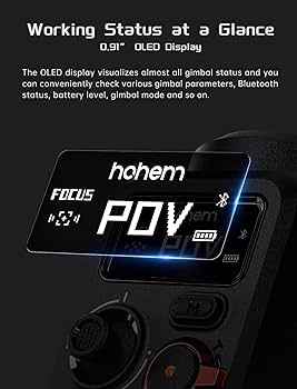 Amazon.co.jp: hohem M6 Kit スマートフォンジンバルスタビライザー