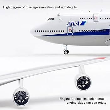Amazon.co.jp: 18.5インチ 1:150スケール 飛行機モデル ANA B747-400