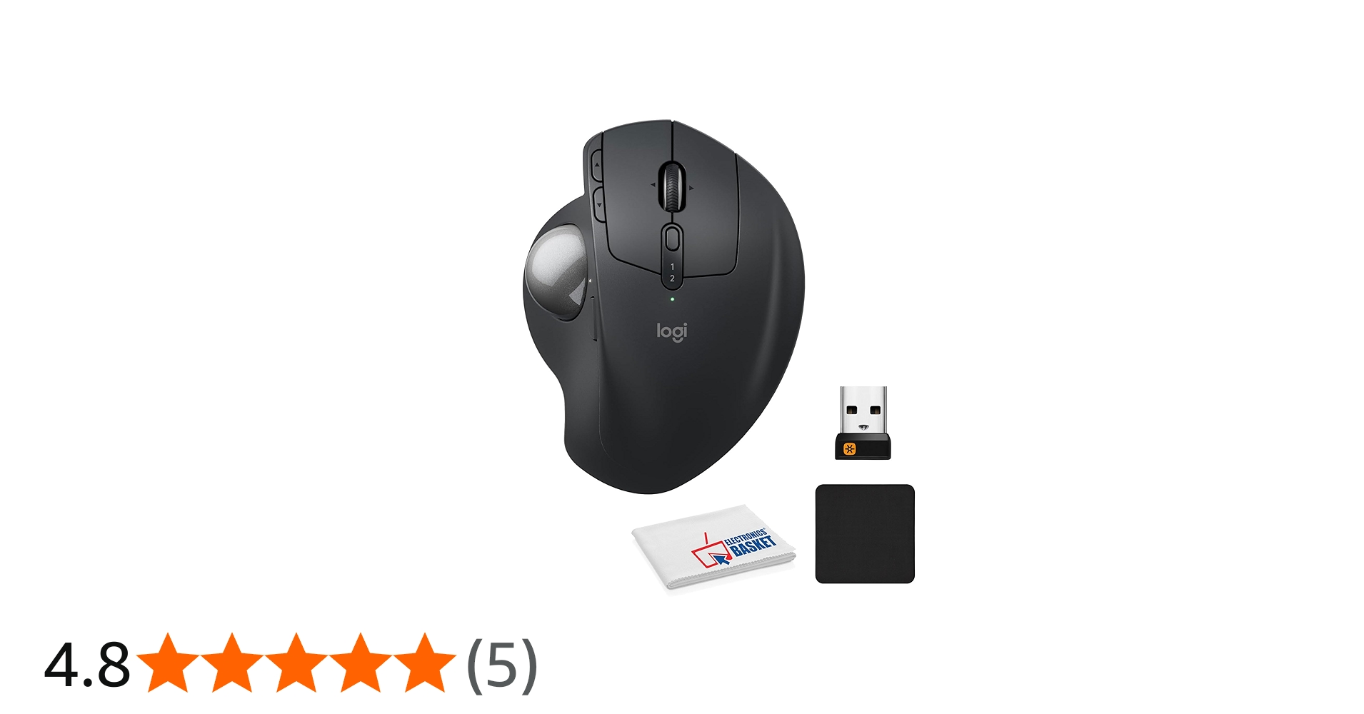 Amazon | Logitech MX Ergo S ワイヤレストラックボールマウス 2.4dpi