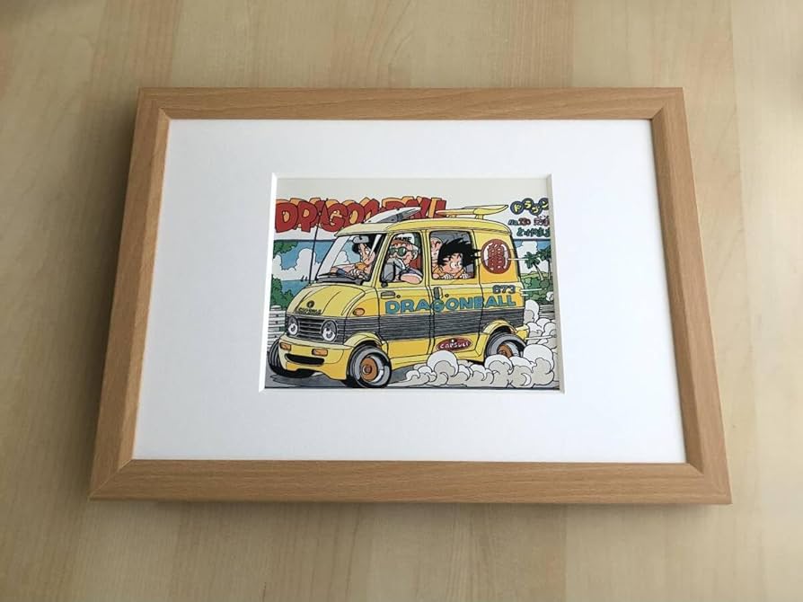 Amazon.co.jp: kj 額装品 鳥山明 20 イラスト 車 ワゴン A4額入り