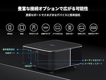 Amazon.co.jp: Yaber K3 プロジェクター 超高輝度 990 ISO Lumens