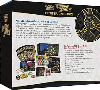 Pokemon TCG: Crown Zenith Elite Trainer Box : Amazon.com.br