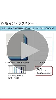 Amazon | プラス インデックスシート PP製 4・30穴 A4縦 デジャヴ 89