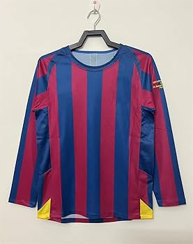 Amazon | 復古版 バルセロナ ユニフォーム 05-06 シーズン 長袖 半袖