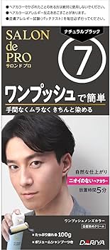 Amazon.co.jp: サロンドプロ 白髪染め ワンプッシュ メンズカラー 7