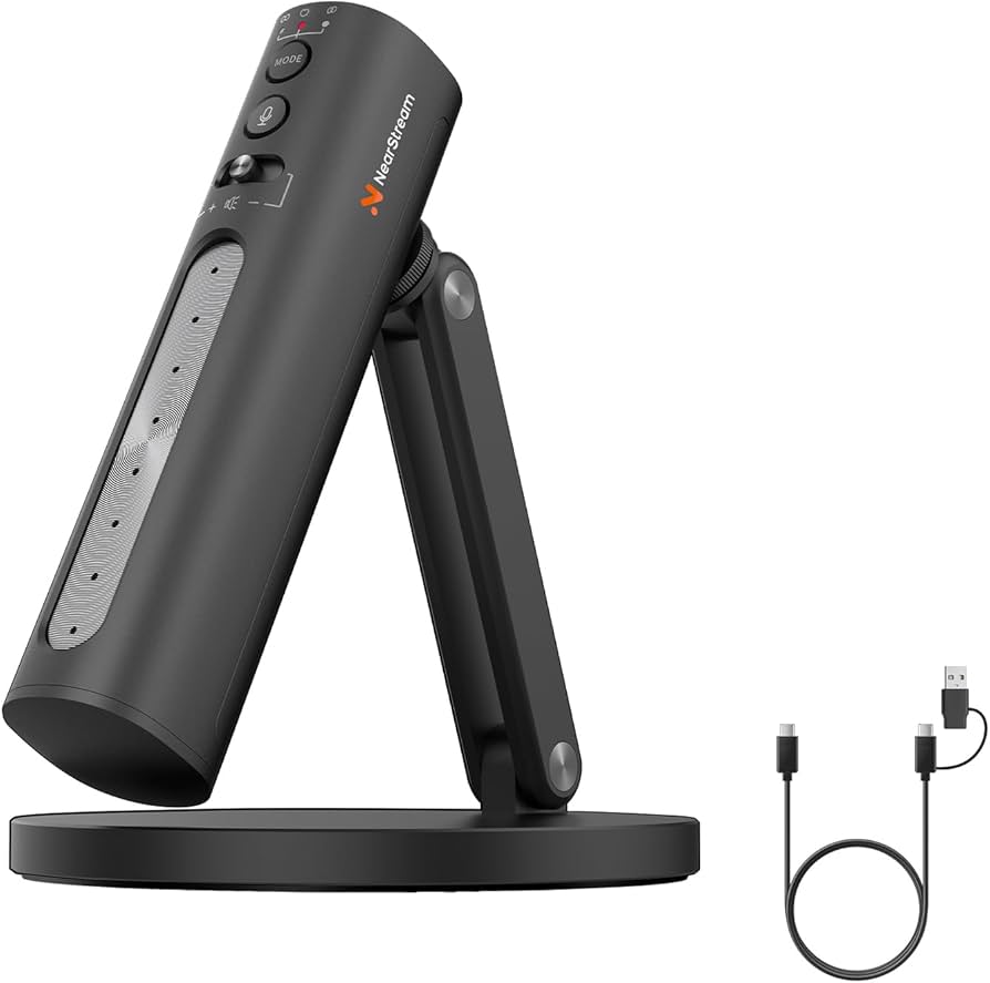 Amazon.co.jp: NearStream USB コンデンサーマイク Mic 卓上スタンド