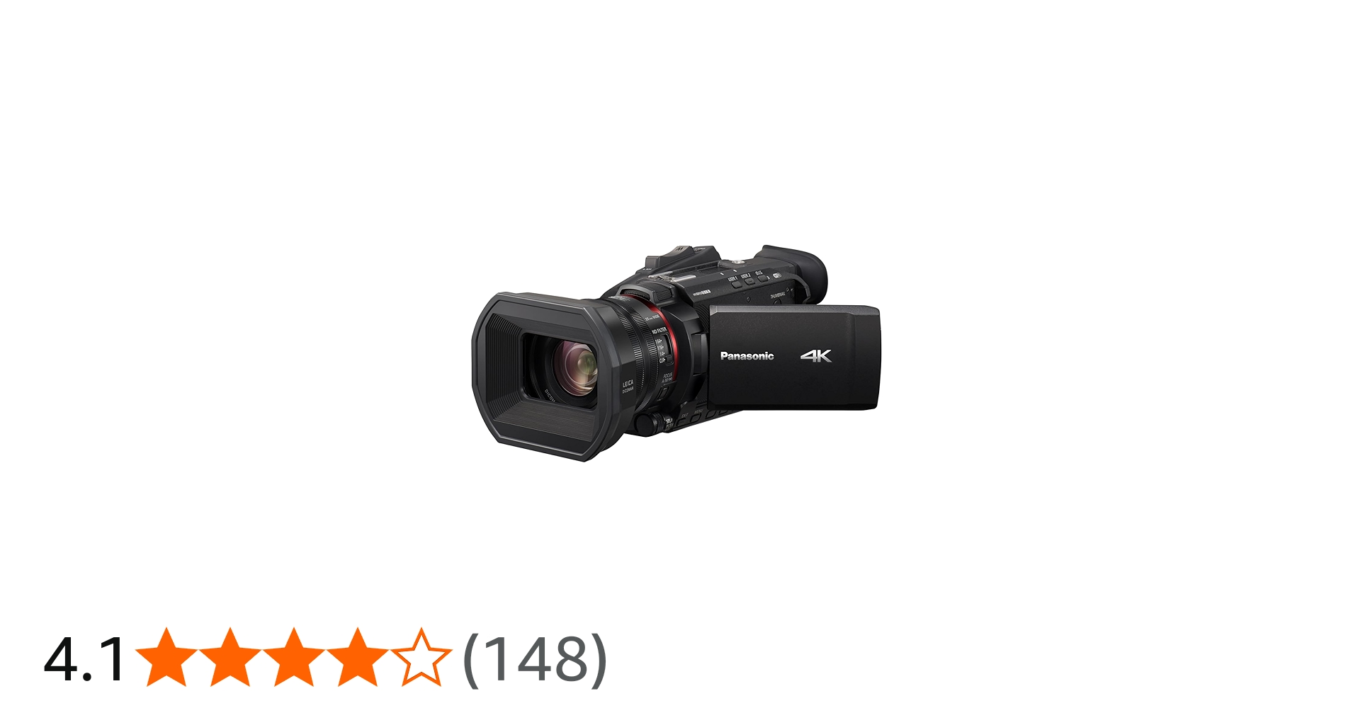 Panasonic HC-X1500E Lightest 4K Professional Camcorders with Wide