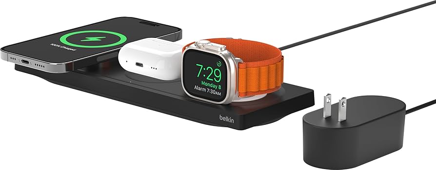 Amazon.co.jp: Belkin3 in 1 MagSafe充電器 最大15W高速充電