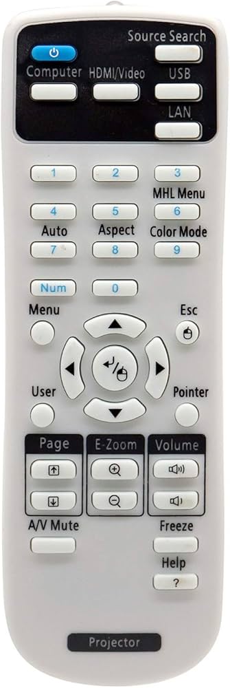Amazon | Rich Lighting プロジェクター 交換用 リモコン EPSON