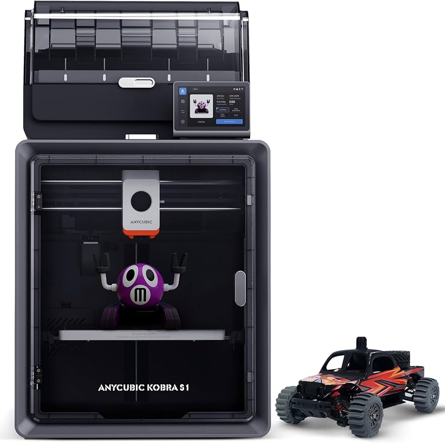 Amazon | Anycubic 3Dプリンター Kobra S1 Combo、マルチカラー3D