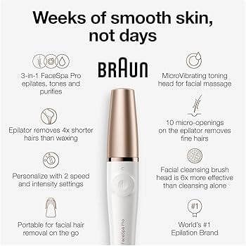 Amazon.com : Braun Face Epilator Facespa Pro 911, Facial Hair