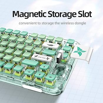 Amazon | YUNZII CK75 無線 ホットスワップメカニカルキーボード 透明