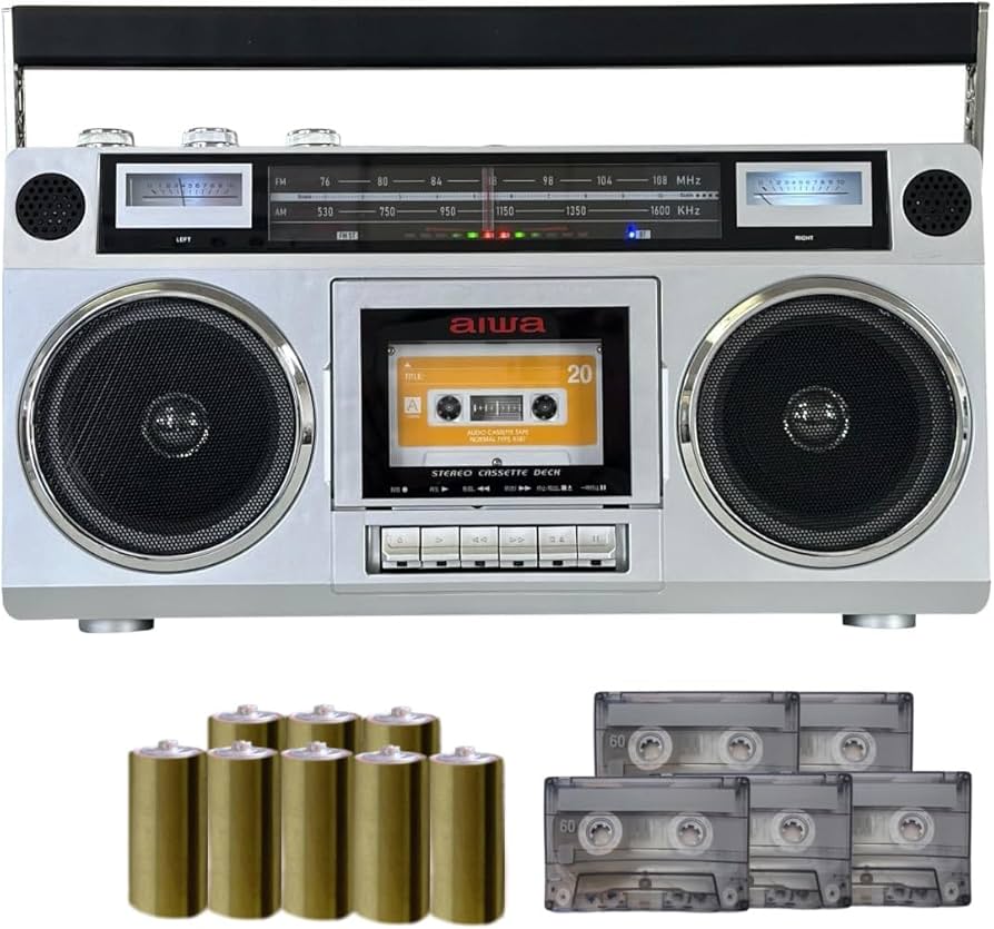 Amazon.co.jp: アイワ ラジカセ audio -G RCP1 シルバー GAA4-RCP0001