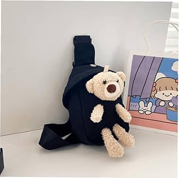 Amazon.co.jp: ショルダーバッグ キャラクターのぬいぐるみ熊の子供胸