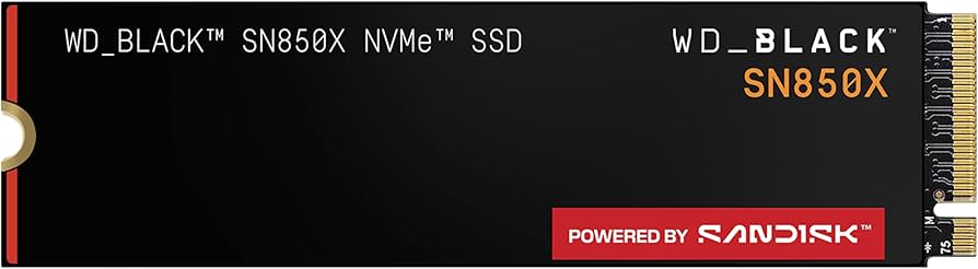 Amazon.com: WD_BLACK SN850X 4TB NVMe SSD - M.2 2280, Up to 7,300