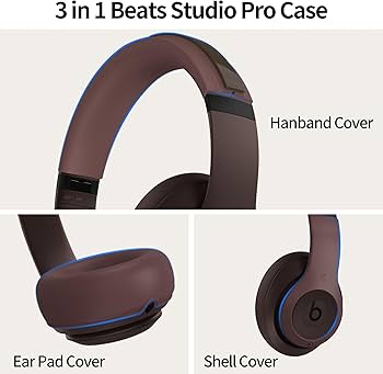 Amazon | 【3イン1】Beats Studio Pro用シリコンケース、傷防止