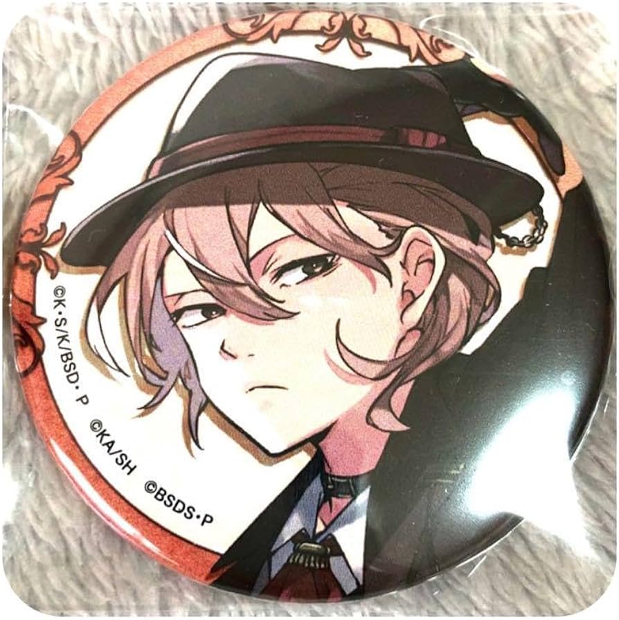 文豪ストレイドッグス 缶バッジ 中也 文スト まるかく缶バッジ 文豪