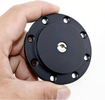 Amazon | 3/8インチ ベースプレート カメラ三脚固定台 三脚アダプター