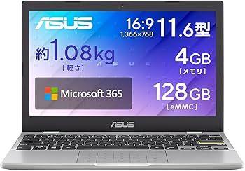 Amazon.co.jp: ASUS ノートパソコン Vivobook Go 12 E210KA 11.6型