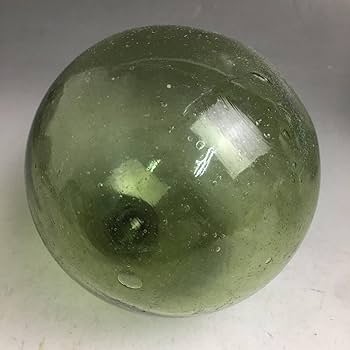 Amazon | KI24/20昭和レトロ硝子浮き玉まとめて7点気泡ガラス玉直径7cm