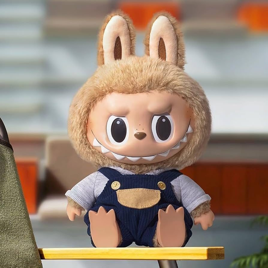 Amazon.co.jp: POP MART LABUBU TIME TO CHILL ぬいぐるみ : おもちゃ