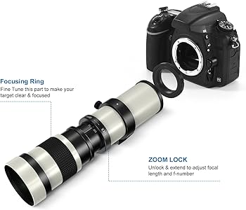 Amazon.co.jp: Lightdow 対応ニコンfor Nikkor 望遠レンズ 420-800mm F